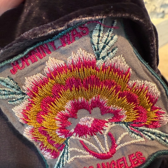 Johnny Was velvet/velour tunic top XL purple - Picture 10 of 10